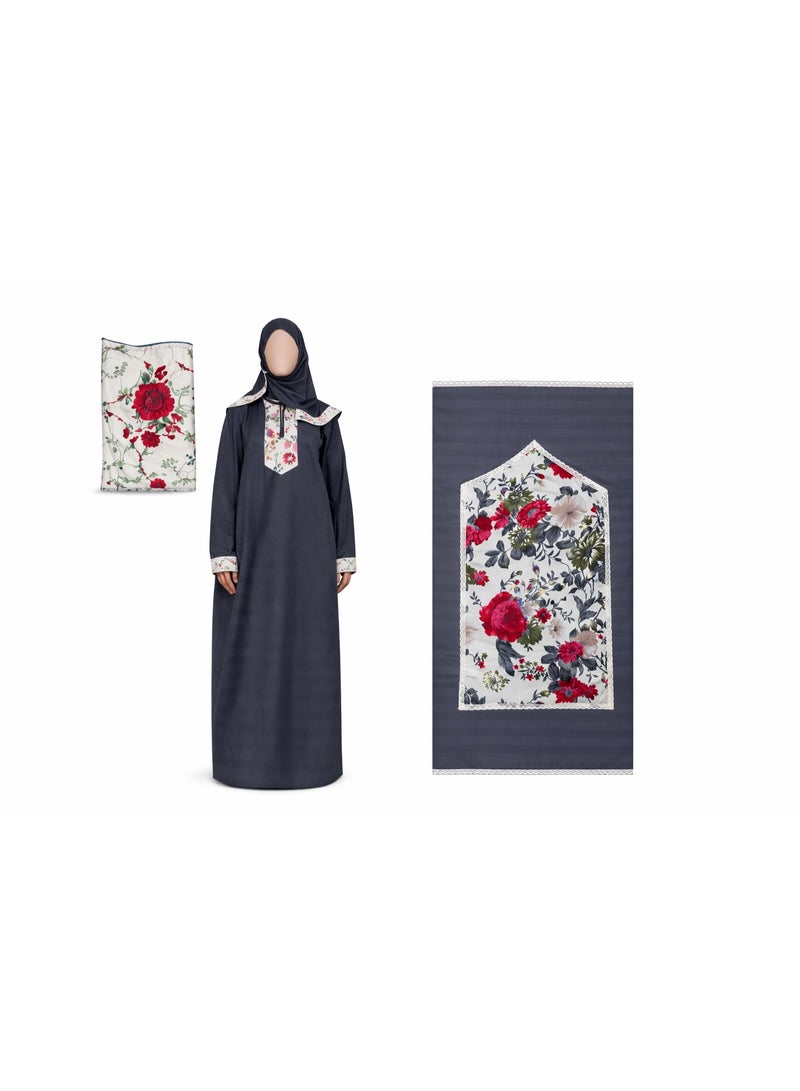 طقم سجادة مع شرشف صلاة للنساء